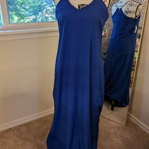 Old Navy Blue Tank Top Maxi Dress